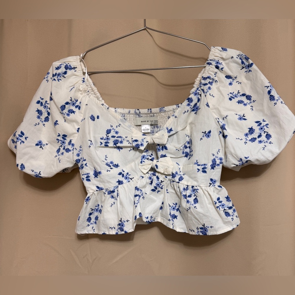 Band of the free cropped blouse